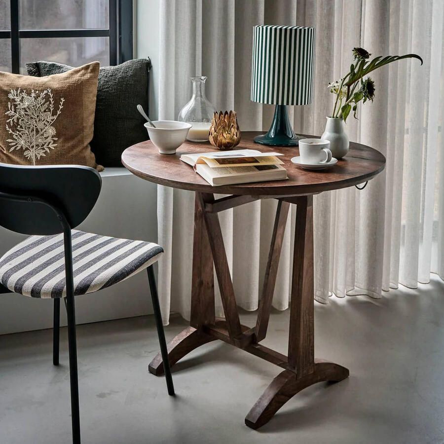 House Doctor Bistro tafel Wine bruin 80cm