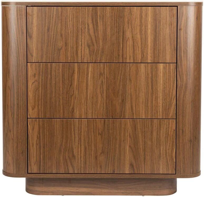 Housecraft living Almira Ladekast Hout Marmerlook Walnootkleur Bruin