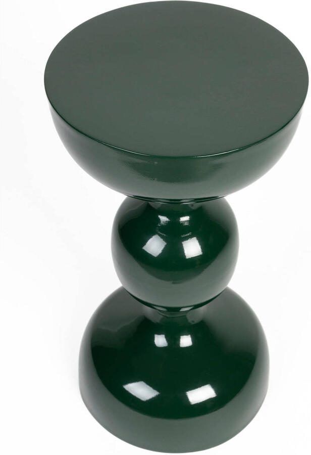 Housecraft living Feliz Lifestyle Lars Bijzettafel Rond Metaal 31x 31 cm Groen - Foto 2