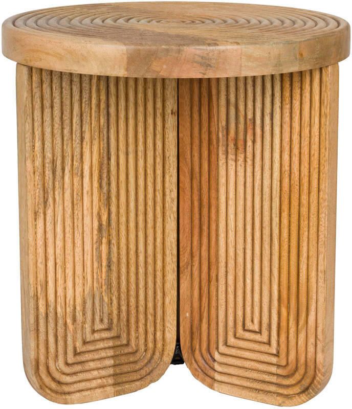 Housecraft living Feliz Lifestyle Maeze Bijzettafel Hout Rond 40 cm Bruin - Foto 4