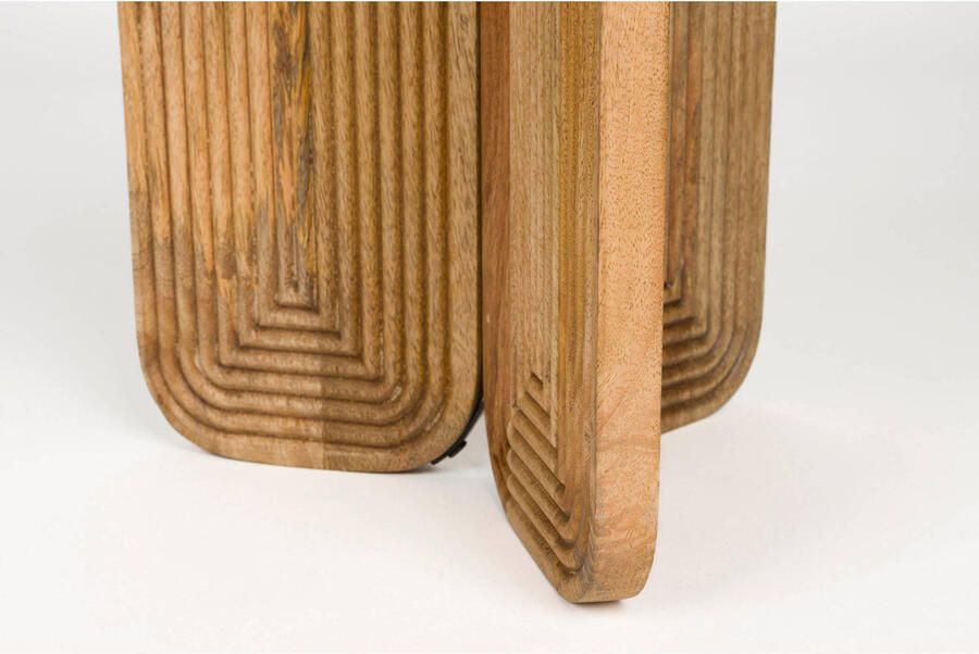 Housecraft living Feliz Lifestyle Maeze Bijzettafel Hout Rond 40 cm Bruin - Foto 3