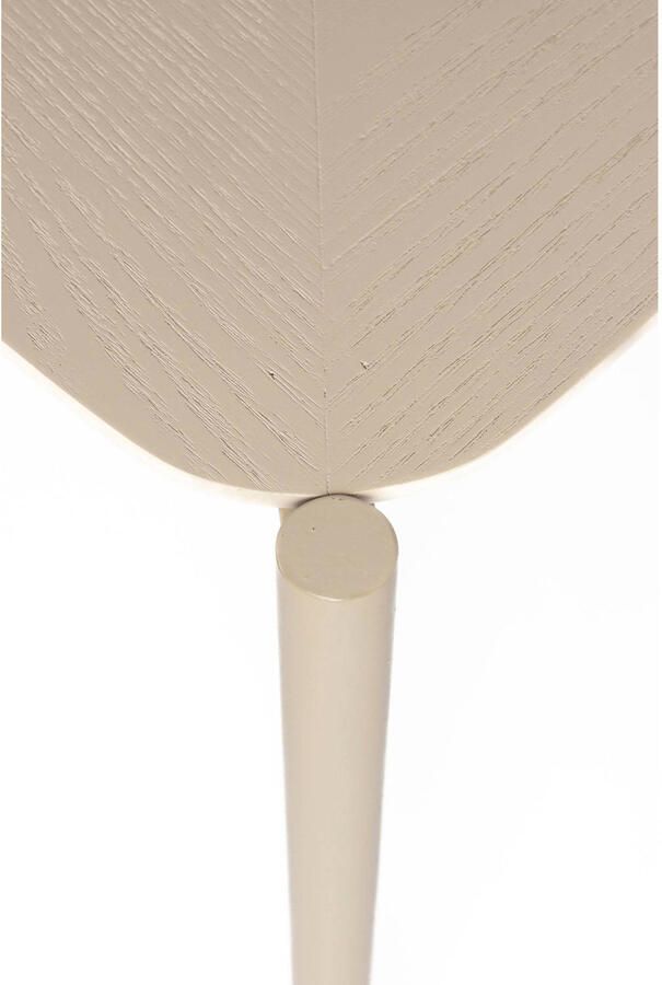 Housecraft living Feliz Lifestyle Marcio Salontafel Vierkant Hout Metaal 40x40 cm Beige - Foto 2