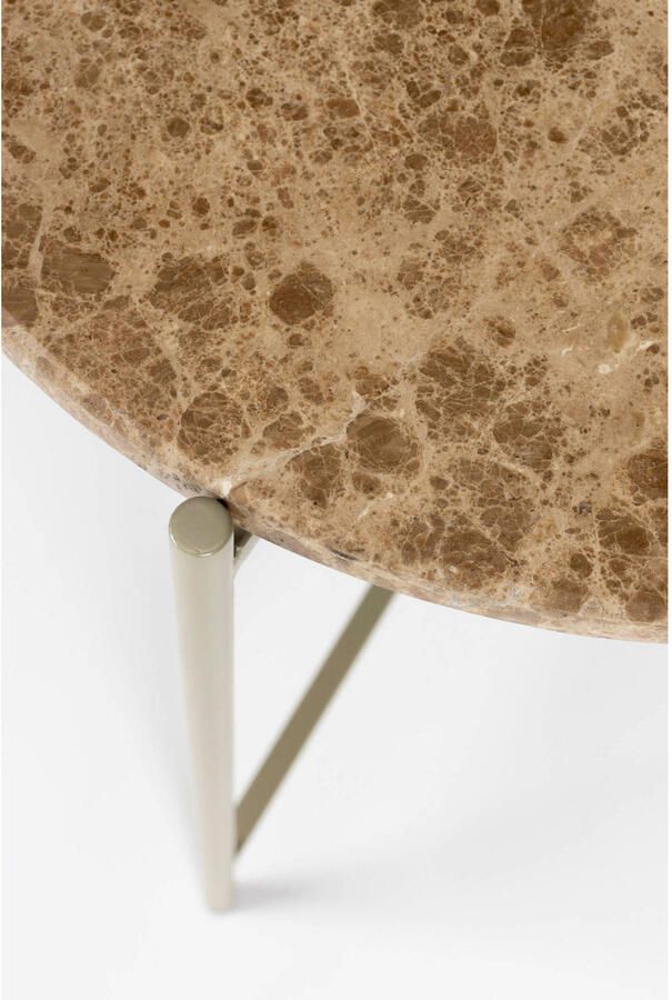 Housecraft Living Housecraft Tooz bijzettafel Rond 40 cm Marmer Beige - Foto 2