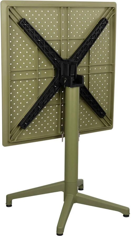 Housecraft Living bistrotafel George Bistrotafel Tuintafel Balkontafel Inklapbaar 70x70 cm Groen - Foto 2