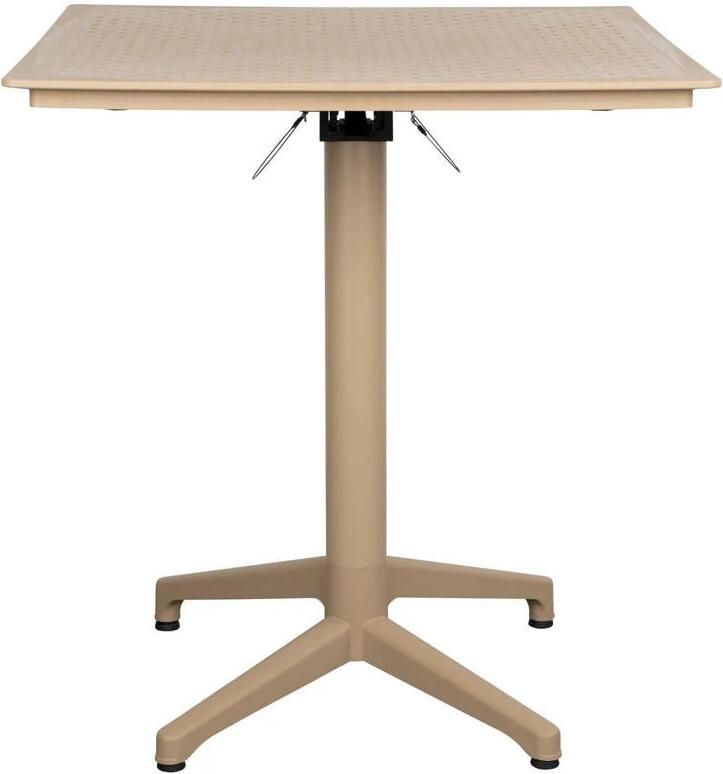 Housecraft Living bistrotafel George Bistrotafel Tuintafel Balkontafel Inklapbaar 70x70 cm Beige