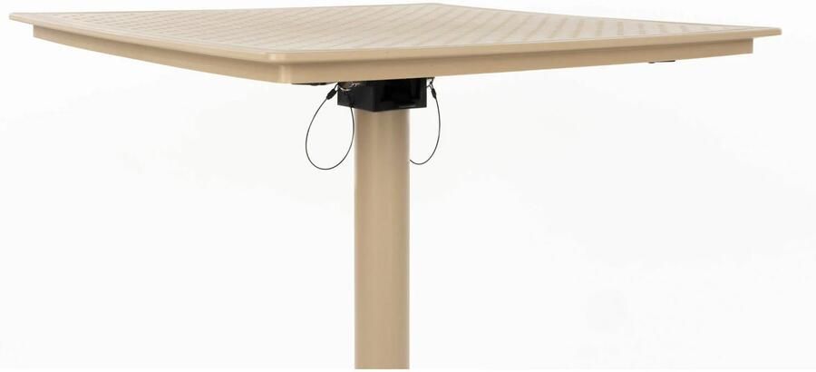 Housecraft Living bistrotafel George Bistrotafel Tuintafel Balkontafel Inklapbaar 70x70 cm Beige - Foto 3