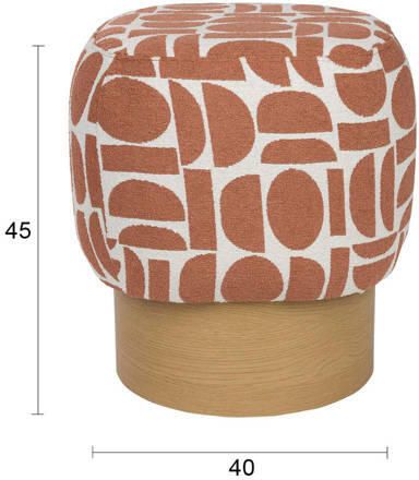 Housecraft Living Cyril Poef| Krukje Terra Rood - Foto 2