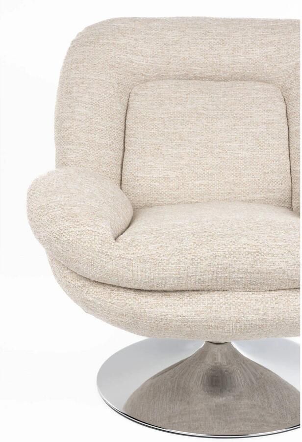 Housecraft living Romy Fauteuil Draaibaar Taupe - Foto 3