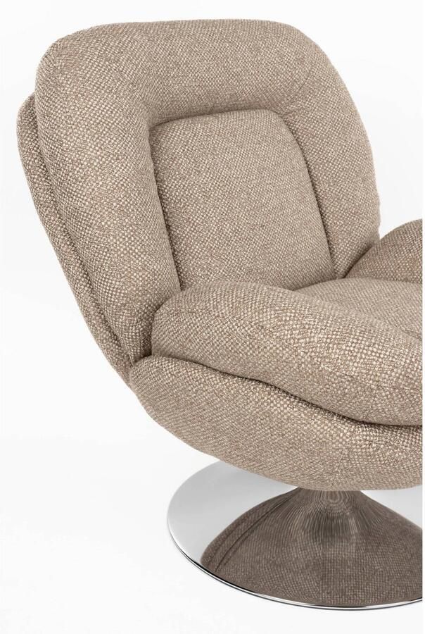 Housecraft living Romy Fauteuil Draaibaar Bruin - Foto 2