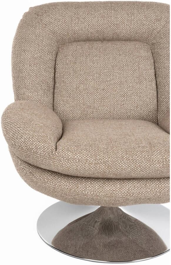 Housecraft living Romy Fauteuil Draaibaar Bruin - Foto 3