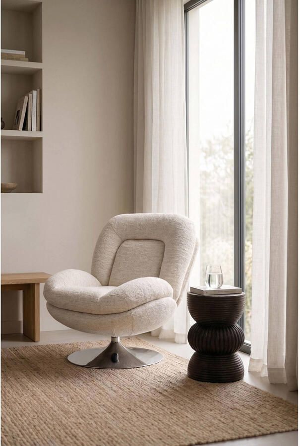 Housecraft living Romy Fauteuil Draaibaar Taupe - Foto 3