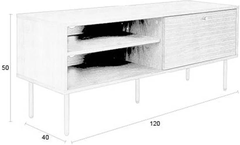 Housecraft living Feliz Lifestyle Stripes Dressoir Laag Bruin - Foto 4