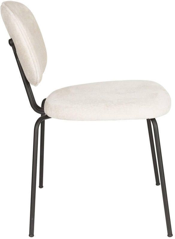 Housecraft living Feliz Lifestyle Bouton Eetkamerstoelen Off White Set van 2 - Foto 3