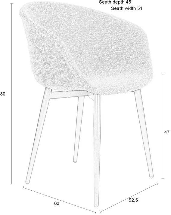 Housecraft Living Housecraft Charly Eetkamerstoelen met armleuning Set van 2 - Foto 5