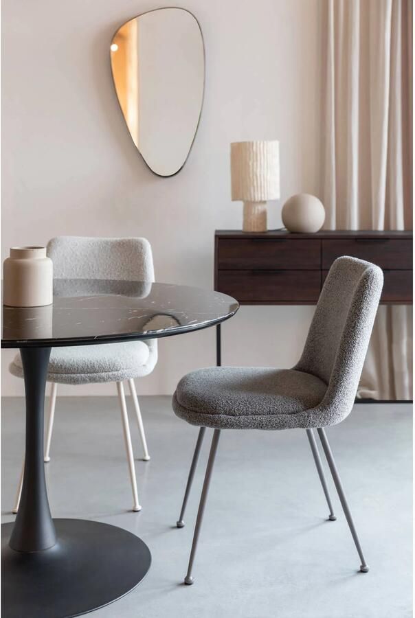 Housecraft Living Housecraft Fijs Eetkamerstoelen Taupe Set van 2 - Foto 3