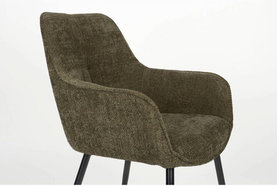 Housecraft Living Housecraft Jez Eetkamerstoelen armleuning Groen Set van 2 - Foto 3