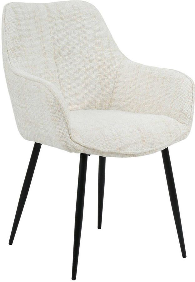 Housecraft Living Housecraft Jez Eetkamerstoelen armleuning Beige Set van 2 - Foto 4