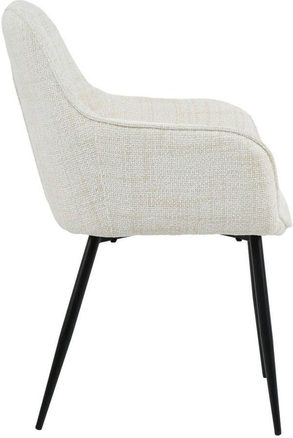 Housecraft Living Housecraft Jez Eetkamerstoelen armleuning Beige Set van 2 - Foto 3