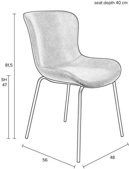 Housecraft Living Housecraft Junzo Rib Eetkamerstoelen Lichtgroen Set van 2 - Foto 6