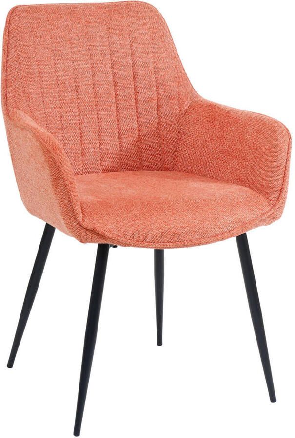 Housecraft Living Housecraft Maud Eetkamerstoelen met armleuning Roze Set van 2 - Foto 4