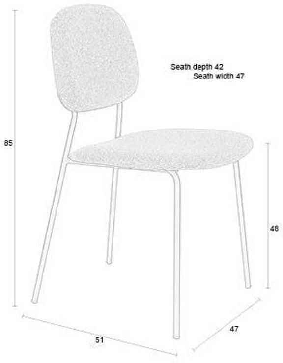 Housecraft Living Housecraft Roos Eetkamerstoelen Warm Beige Set van 2 - Foto 3