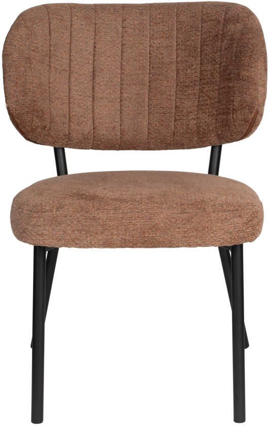 Housecraft Living Housecraft Sanne Eetkamerstoelen Oranje Grijs Set van 2 - Foto 4