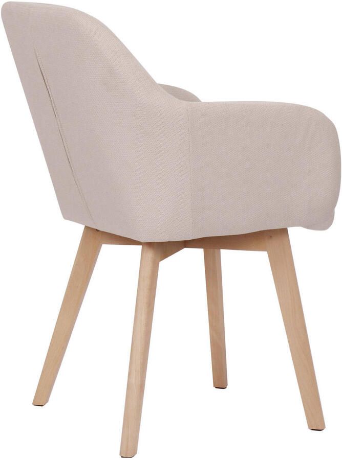 Housecraft living Yala Eetkamerstoelen Off White Gebroken wit Set van 2 - Foto 2