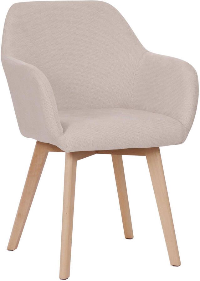 Housecraft living Yala Eetkamerstoelen Off White Gebroken wit Set van 2 - Foto 3