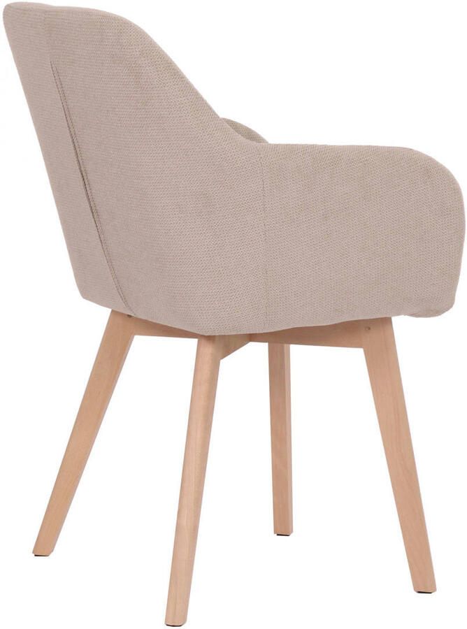 Housecraft living Yala Eetkamerstoelen Beige Set van 2 - Foto 2
