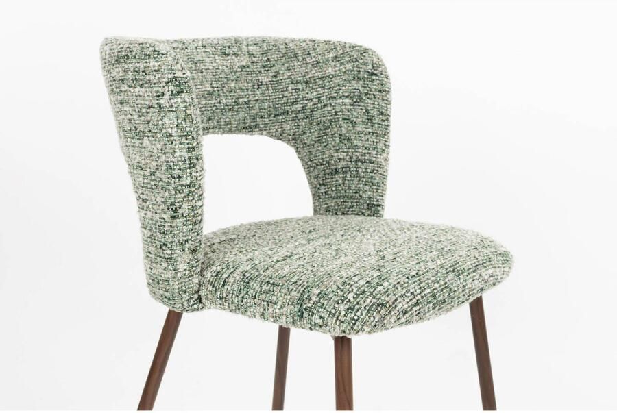 Housecraft Living eetkamerstoelen Chelsea groen (set van 2) - Foto 2
