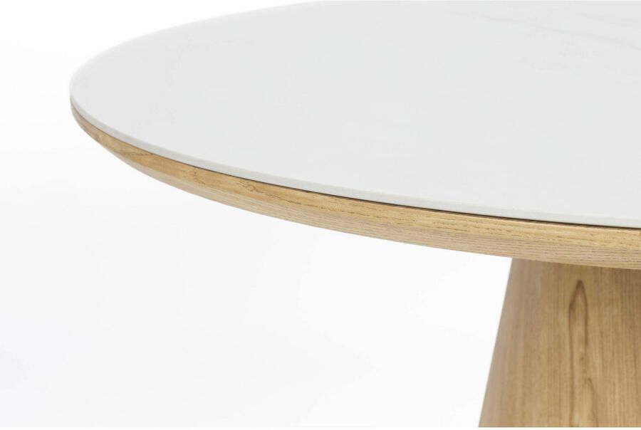 Housecraft living Almira Eettafel Ovaal 180 cm Hout Marmerlook Naturel - Foto 3
