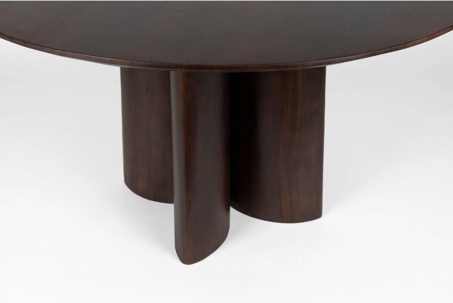 Housecraft Living Balder Eettafel Rond 130 cm Mango Hout Bruin - Foto 2