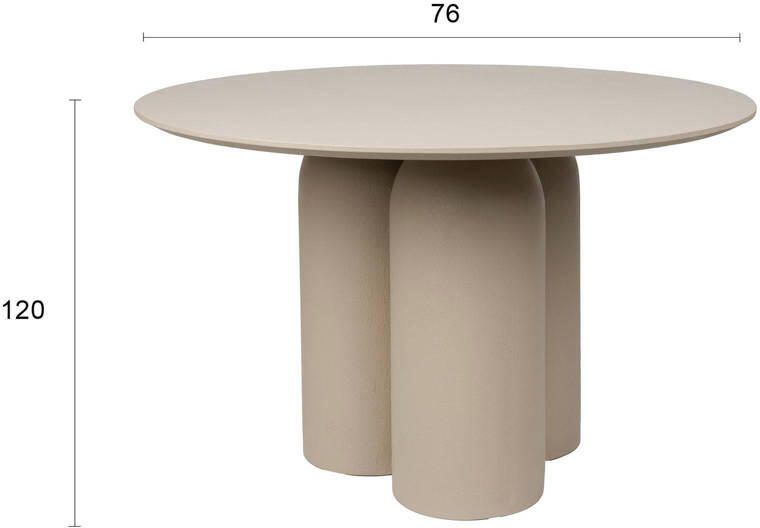 Housecraft living Ces Eettafel Rond 120 cm Beige - Foto 3