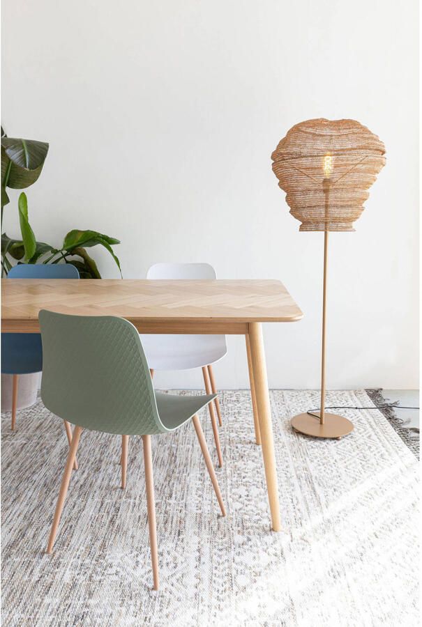 Housecraft Living Housecraft Fabio Eettafel Hout Visgraat 160x80 cm Naturel - Foto 2