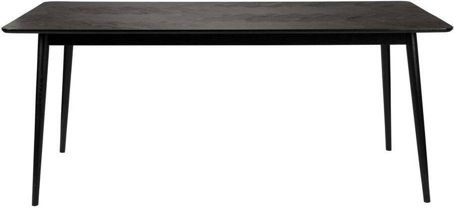 Housecraft Living Housecraft Fabio Eettafel Hout Visgraat 180x90 cm Zwart - Foto 6