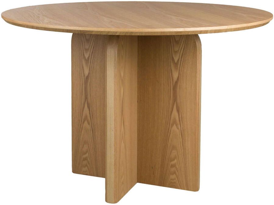 Housecraft living Laurent Eettafel Rond 120 cm Rond Hout Naturel Beige Bruin