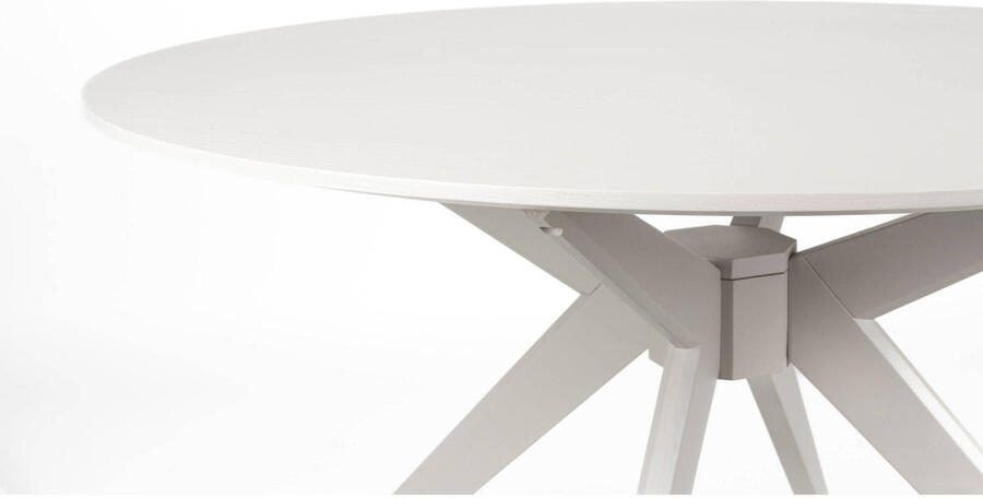 Housecraft living Zeme Eetkamerstafel Rond 122 cm Hout Beige - Foto 4