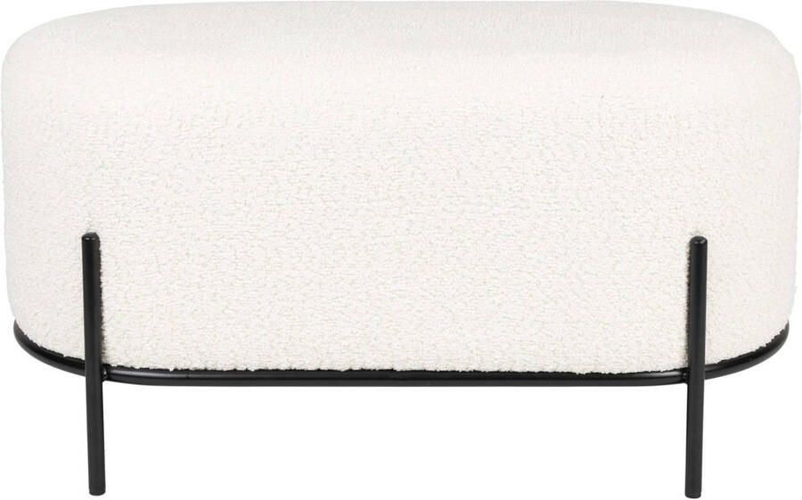 Housecraft living Boz Hocker bankje Off-White Wit} - Foto 3