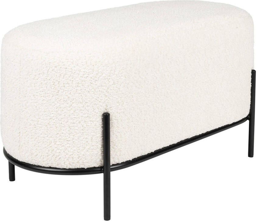 Housecraft Living Boz Hocker| bankje Off-White Wit