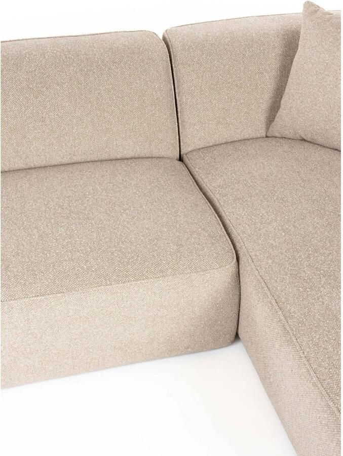 Housecraft living Tanja 4 5-Zitsbank Hoekbank Rechts Beige