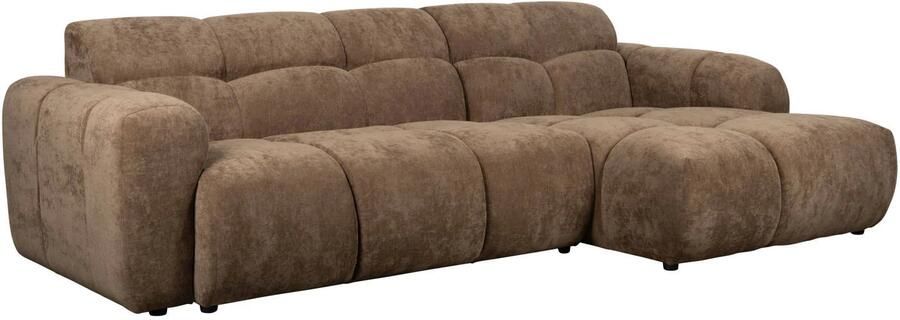 Housecraft living Vento 3 5-Zitsbank Rechts Bruin