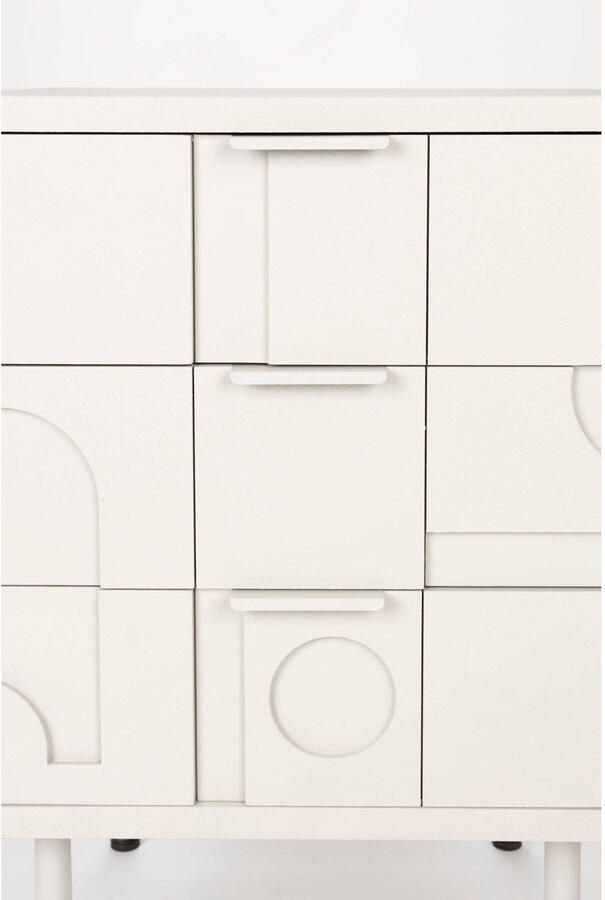 Housecraft living Feliz Lifestyle Funk Bijzettafel Nachtkastje Ladekastje Beige - Foto 2