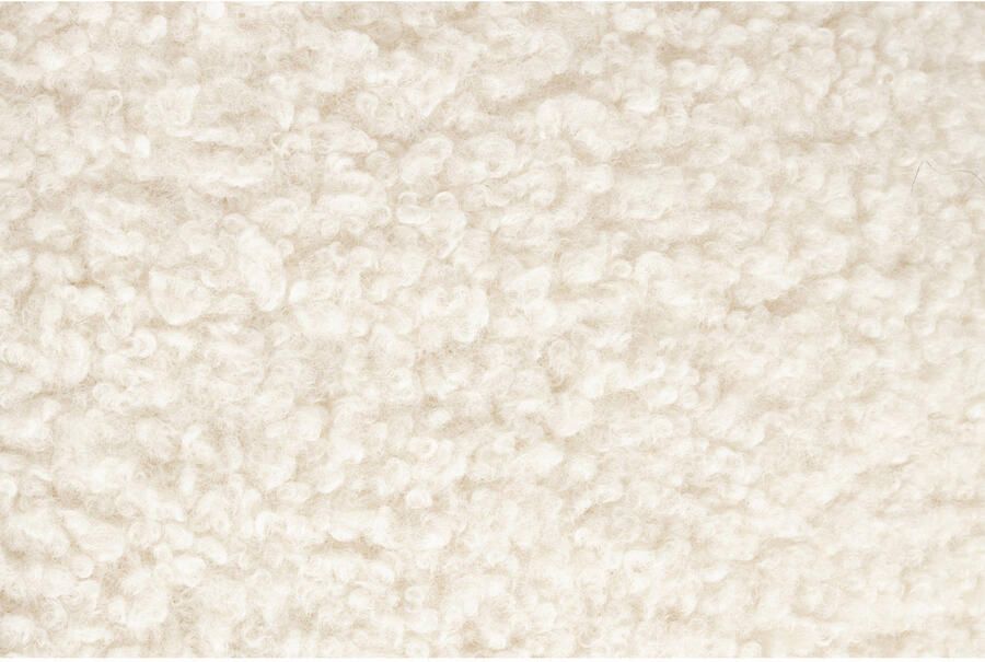 Housecraft living Feliz Lifestyle Noxx Kruk Poef Teddy stof Wit - Foto 5