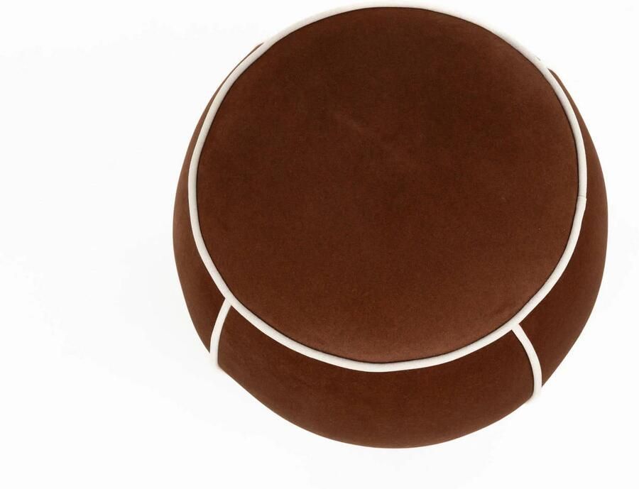 Housecraft Living Marina Poef Rond 45 cm Rood - Foto 2