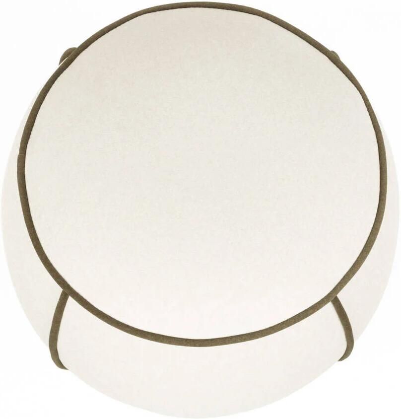 Housecraft Living Marina Poef Rond 45 cm Wit - Foto 3