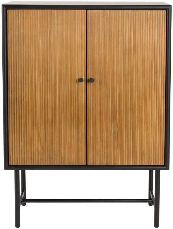 Housecraft Living Coztilla Kast| Opbergkast Laag Zwart| Bruin - Foto 4