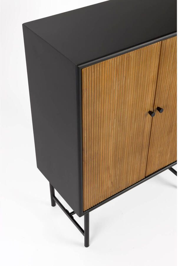 Housecraft Living Coztilla Kast| Opbergkast Laag Zwart| Bruin - Foto 3