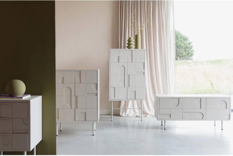 Housecraft living Feliz Lifestyle Funk Kast Opbergkast Laag Grijs