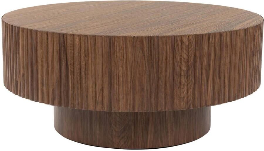 Housecraft Living rechthoekige houten salontafel Mitch bruin