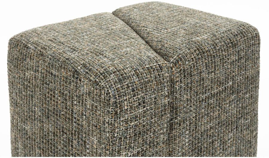 Housecraft Living rechthoekige poef Dance groen - Foto 3